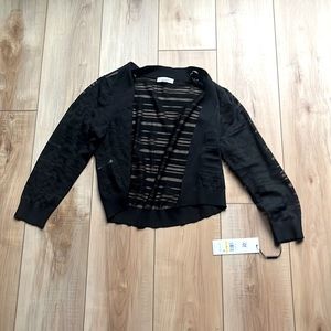 calvin klein black stripes sweater
